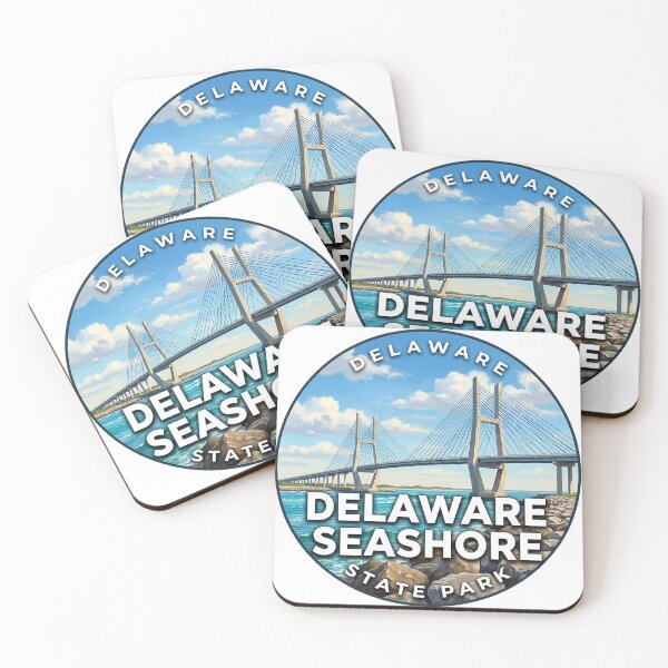 Item preview, Insignia redonda del Parque Estatal de la Costa de Delaware, Ensenada de Verano de Delaware designed and sold by DetourDgn.