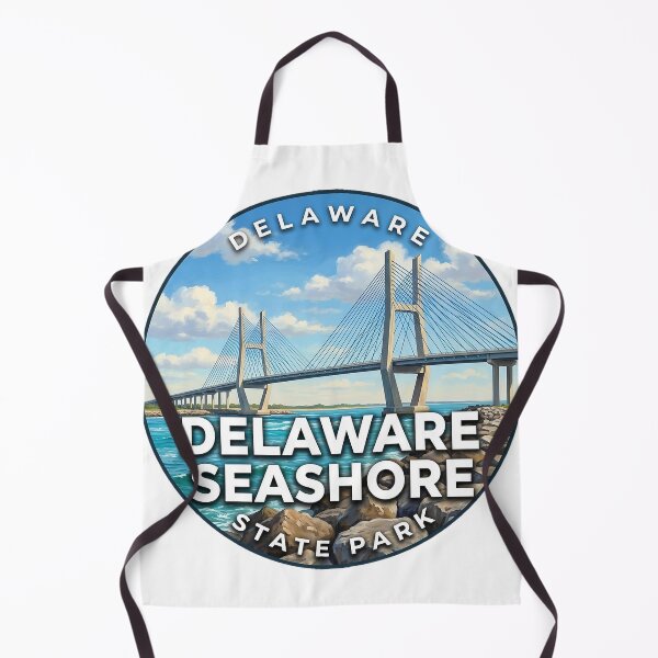 Item preview, Delaware Seashore State Park Delaware Summer Inlet Round Badge Sticker designed and sold by DetourDgn.