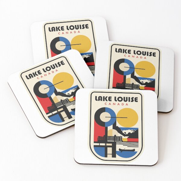 Item preview, Retro Lake Louise Bauhaus Geometric Skyline designed and sold by k3rstman1.