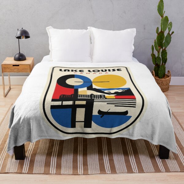 Item preview, Retro Lake Louise Bauhaus Geometric Skyline designed and sold by k3rstman1.