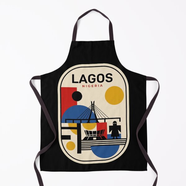 Item preview, Retro Lagos Bauhaus Geometric Skyline designed and sold by k3rstman1.