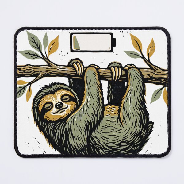 Item preview, Energy Saving Mode Sloth designed and sold by YesterdayTodayTomorrow.