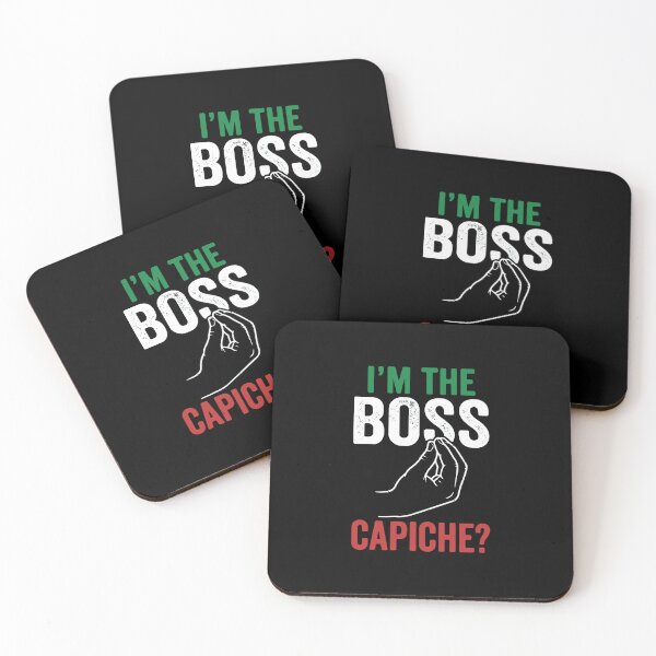 Item preview, I'm The Boss Capiche? Italian Heritage Boss Humor designed and sold by PopStars1993.