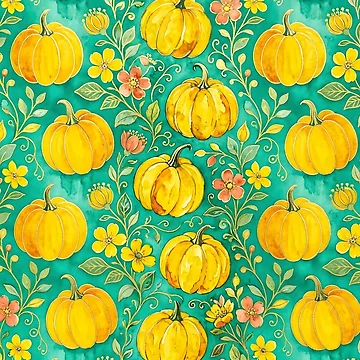 Artwork thumbnail, Pumpkin Pattern by GraphicsClub