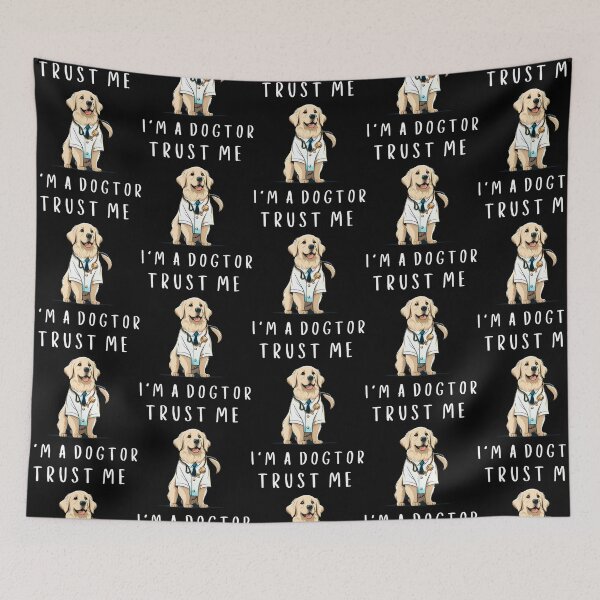Item preview, Trust Me I'M A Dogtor Golden Retriever For Golden Retriever Lovers And Doctor As A Funny Dogtor designed and sold by auburn-worsham.
