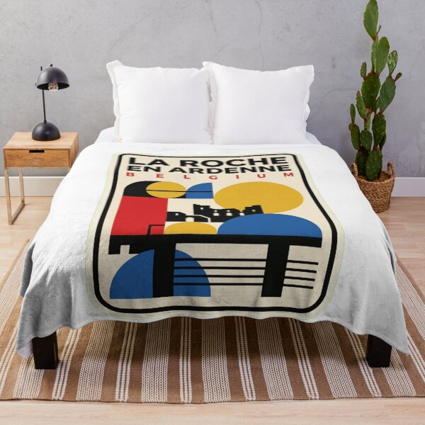 Item preview, Retro La Roche En Ardenne Bauhaus Geometric Skyline designed and sold by k3rstman1.