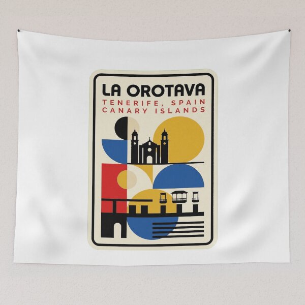 Item preview, Retro La Orotava Bauhaus Geometric Skyline designed and sold by k3rstman1.