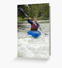 Canoeist Greeting Card