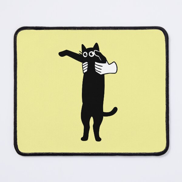 Item preview, Black Cat Being Held Hostage funny Drawing designed and sold by magdalenanegra.