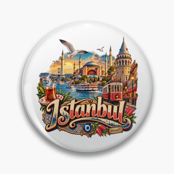 Item preview, Istanbul Türkiye – Bosphorus Hagia Sophia & Galata Tower designed and sold by Wandervogel123.