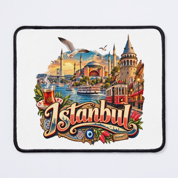 Item preview, Istanbul Türkiye – Bosphorus Hagia Sophia & Galata Tower designed and sold by Wandervogel123.