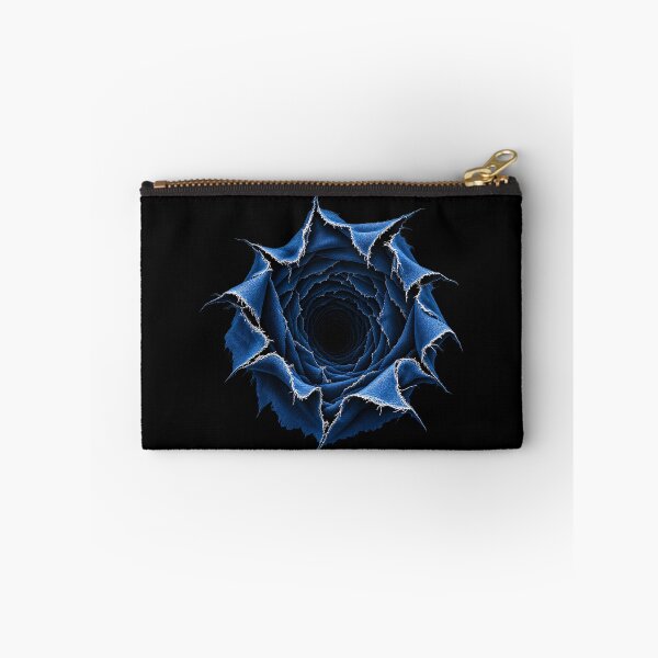 Item preview, Denim Rose Mandala — Blue Jeans Flower Optical Illusion designed and sold by hossamHk1.