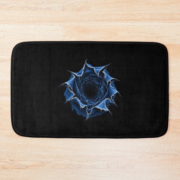 Item preview, Denim Rose Mandala — Blue Jeans Flower Optical Illusion designed and sold by hossamHk1.