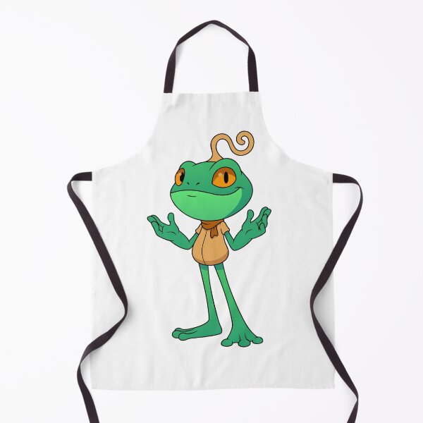 Item preview, Cute Green Frog Shrugging Scarf Vest Cartoon Art designed and sold by Rupesh-Art26.
