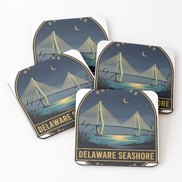 Item preview, Insignia vintage del Parque Estatal Delaware Seashore Delaware Night Inlet designed and sold by DetourDgn.