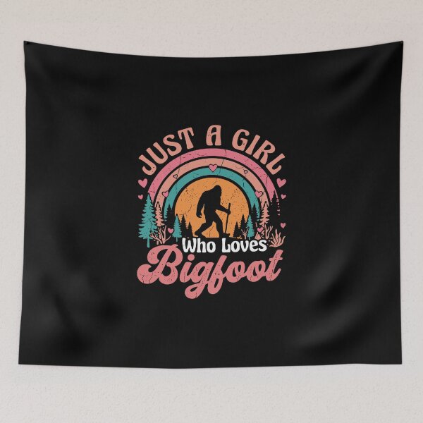 Item preview, Just A Girl Who Loves Bigfoot Sasquatch Woman Cryptid designed and sold by PopStars1993.