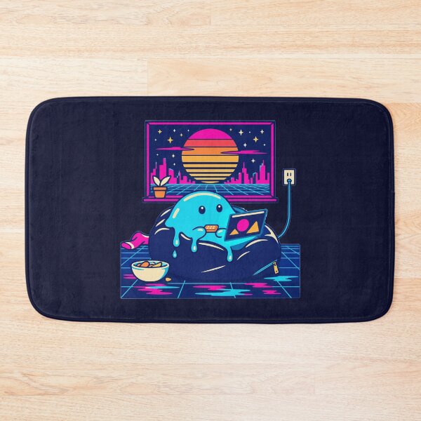 Item preview, Slime On A Beanbag Synthwave Gamer Retro Design designed and sold by KungPowUnicorn.
