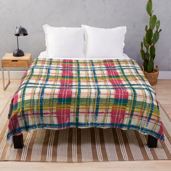 Artikelvorschau, Cremefarbenes Madras-Musterdesign entworfen und verkauft von RichardRags.