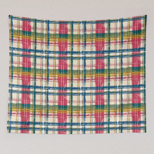 Aperçu de l'œuvre Motif Madras crème créée et vendue par RichardRags.