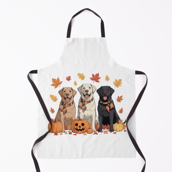 Item preview, Labrador Fall Pumpkin T-Shirt – Autumn Dogs, Pumpkins & Colorful Leaves designed and sold by elisarasada.