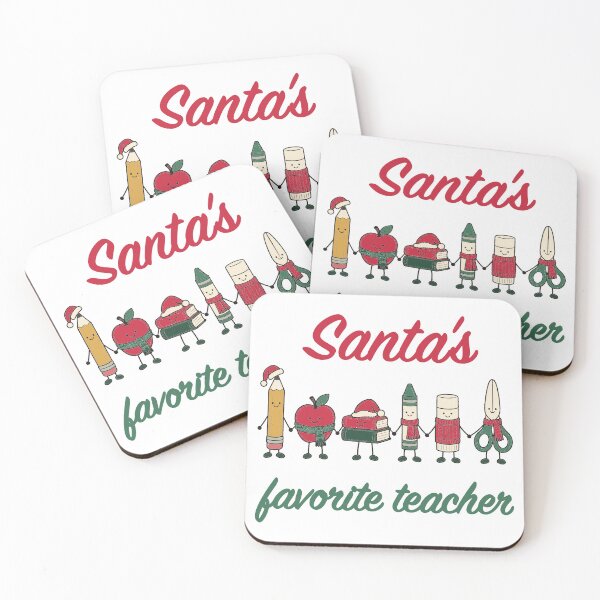 Item preview, Santa's Favorite Teacher Cute School Supplies designed and sold by sdcreations210.