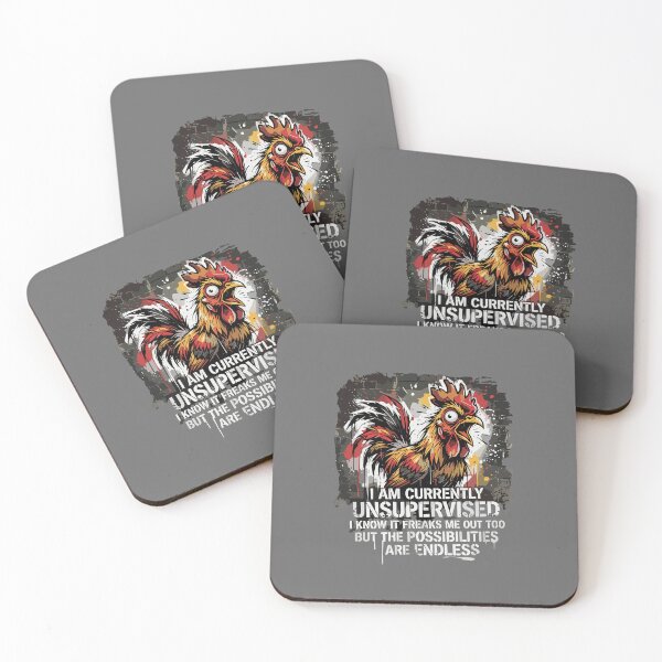 Item preview, I Am Currently Unsupervised I Know It Freaks Me Out Too But The Possibilities Are Endless Rooster Humor Independent Spirit designed and sold by SofiBlair.