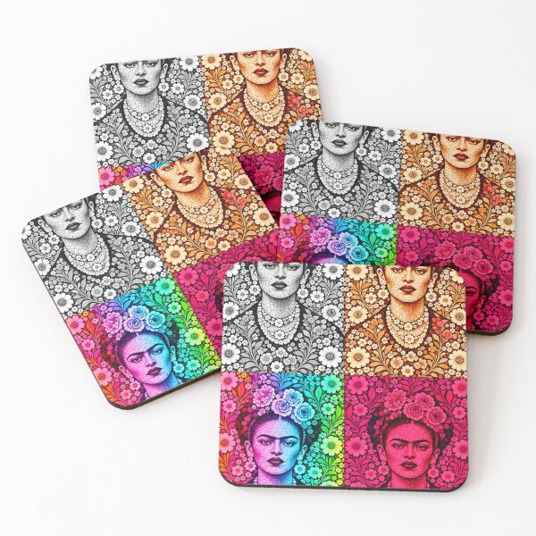 Artikelvorschau, Multicolor Floral Frida Collage entworfen und verkauft von reggiemercedes.