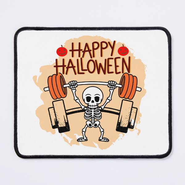 Item preview, Happy Halloween Skeleton Weightlifting Gym Spooky Design designed and sold by Palette _Vibes.