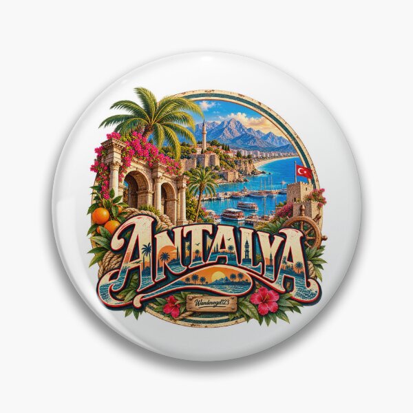 Item preview, Antalya, Türkiye – Turkish Riviera, Sea & Old Town designed and sold by Wandervogel123.