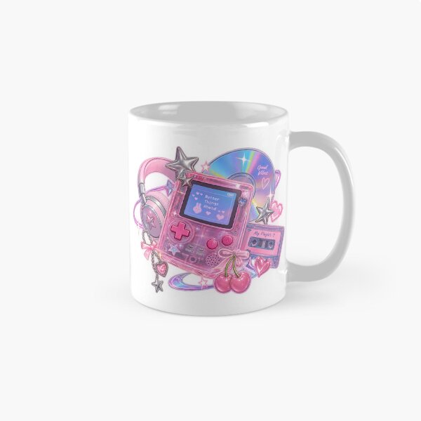 Artikelvorschau, Pink Y2K Gaming Good Vibes Collage entworfen und verkauft von Kiralemon.