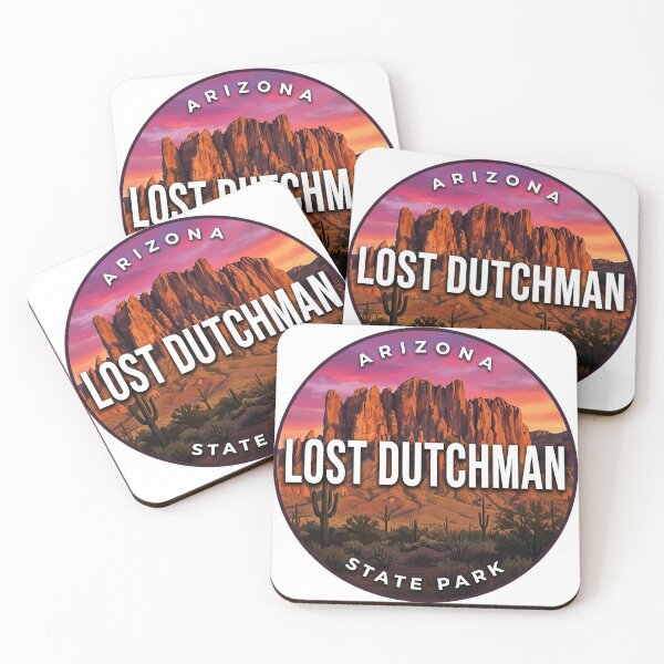 Item preview, Lost Dutchman State Park Arizona Sunset Glow Round Badge Sticker designed and sold by DetourDgn.