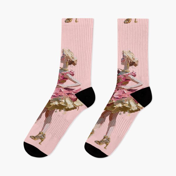 Item preview, Elegant Blonde Girl in Pink Peony Dress designed and sold by colorful-white.