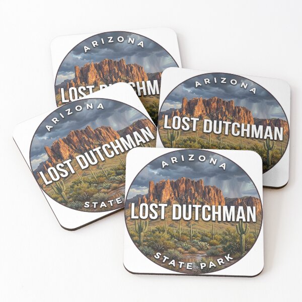 Item preview, Lost Dutchman State Park Arizona Monsoon Storm Round Badge Sticker designed and sold by DetourDgn.