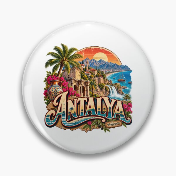 Item preview, Antalya Vintage – Mediterranean Coast, Waterfalls & Taurus Mountains designed and sold by Wandervogel123.