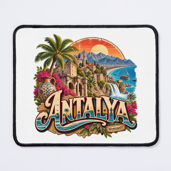 Item preview, Antalya Vintage – Mediterranean Coast, Waterfalls & Taurus Mountains designed and sold by Wandervogel123.