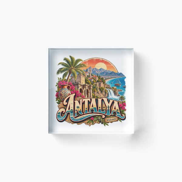 Item preview, Antalya Vintage – Mediterranean Coast, Waterfalls & Taurus Mountains designed and sold by Wandervogel123.