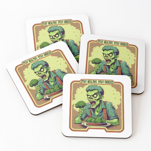 Item preview, Zombie Eat Broccoli Healty Life designed and sold by simran-spires.
