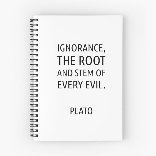 Item preview, Ignorance, the root and stem of every evil - Plato - Greek Philosopher quote designed and sold by Inspirationmotivation.