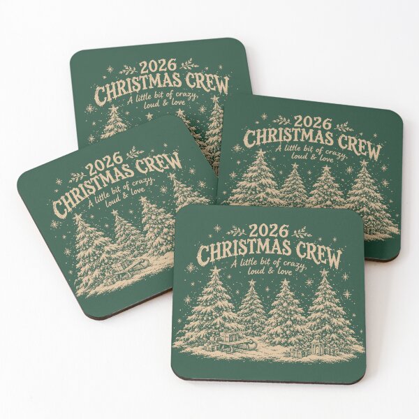 Item preview, Christmas Crew 2026 Vintage Pine Forest designed and sold by sdcreations210.
