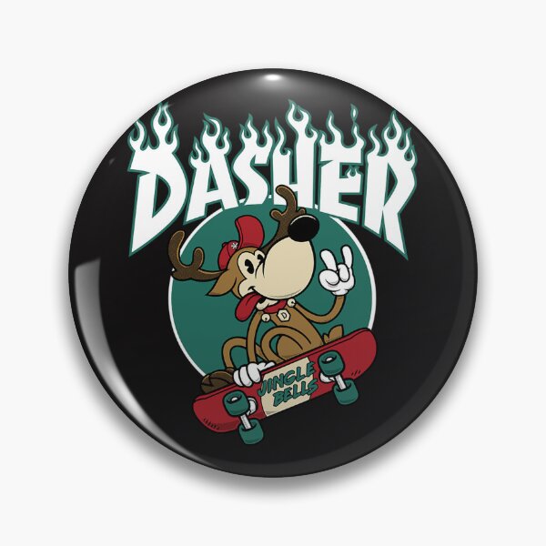 Artikelvorschau, Dasher – Skateboard fahrendes Rentier – Lustiger Weihnachtscartoon entworfen und verkauft von LarryEdler99.