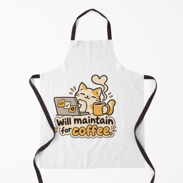 Artikelvorschau, Wird für Coffee Cat Developer Design gepflegt entworfen und verkauft von ThreadQuirk.
