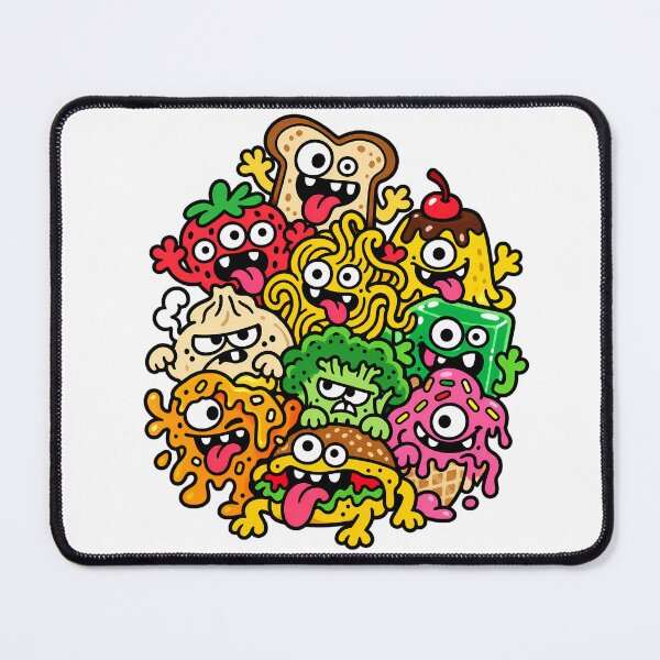 Item preview, Hungry Little Food Monsters designed and sold by Thai Vibe Studio.