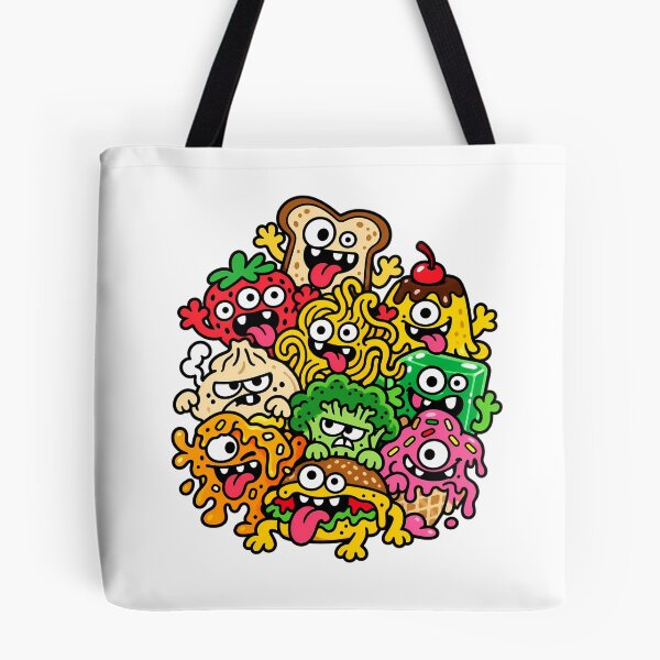 Item preview, Hungry Little Food Monsters designed and sold by Thai Vibe Studio.