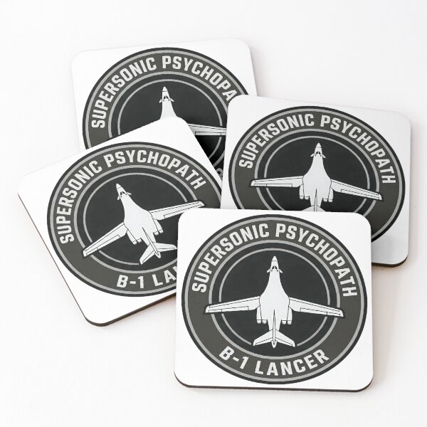 Item preview, B‑1 Lancer – Supersonic Psychopath Tactical Humor Emblem designed and sold by ArtDreams92.