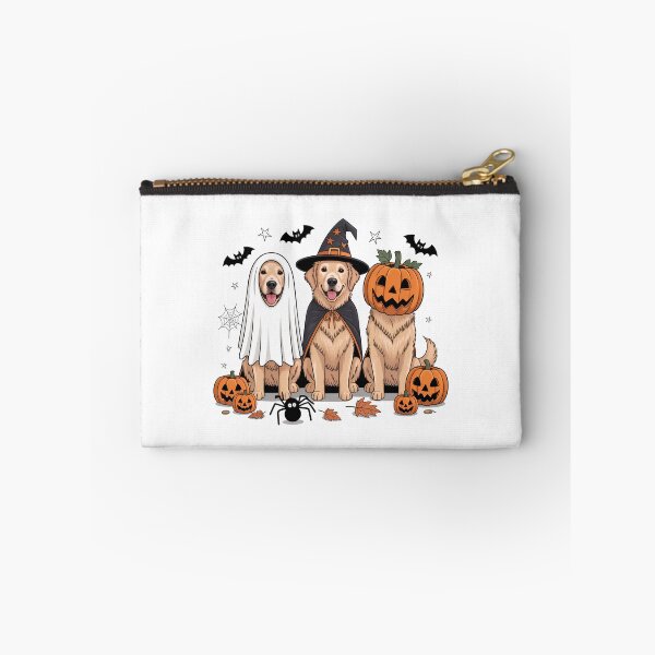 Item preview, Halloween Golden Retriever Dogs T-Shirt – Pumpkin Ghost Witch & Bats designed and sold by elisarasada.