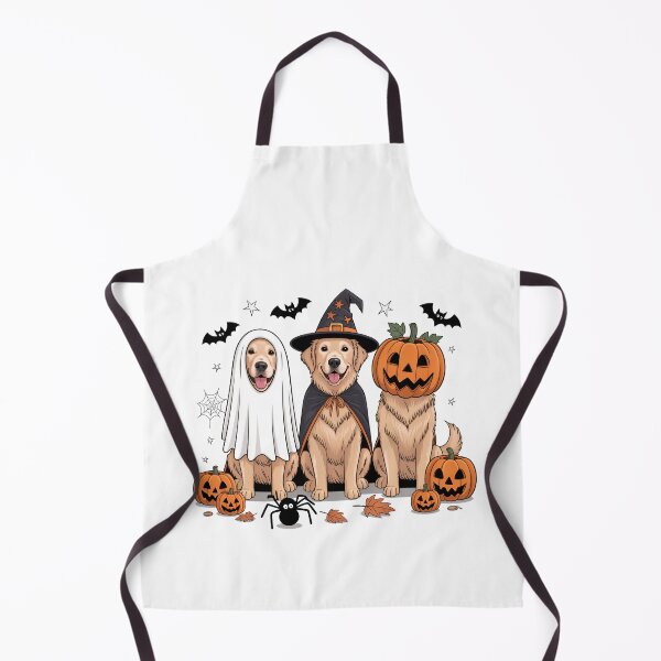 Item preview, Halloween Golden Retriever Dogs T-Shirt – Pumpkin Ghost Witch & Bats designed and sold by elisarasada.