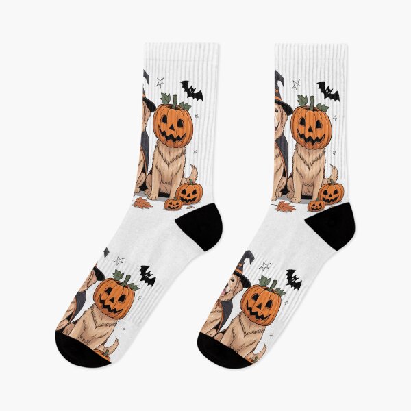Item preview, Halloween Golden Retriever Dogs T-Shirt – Pumpkin Ghost Witch & Bats designed and sold by elisarasada.