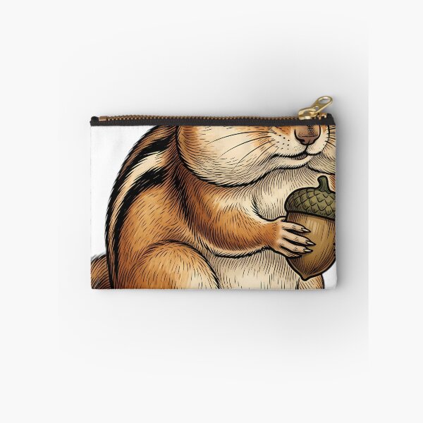 Artikelvorschau, Vintage Naturalist Chipmunk with Acorn — Antique Chipmunk Art entworfen und verkauft von Catch333.