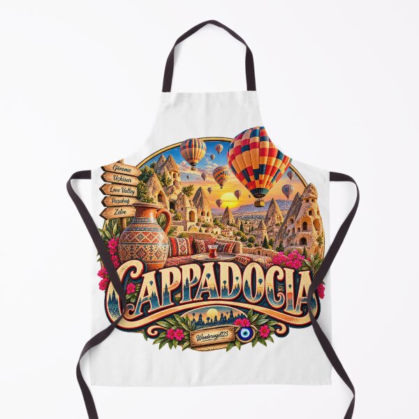 Item preview, Cappadocia Türkiye – Hot Air Balloons & Göreme Vintage Travel Design designed and sold by Wandervogel123.