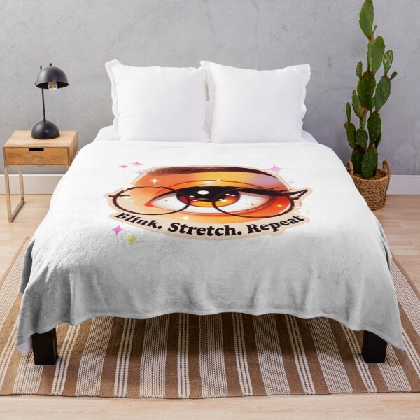 Item preview, Blink. Stretch. Repeat. – Eye Health Cartoon Tee designed and sold by EcoArtTees.